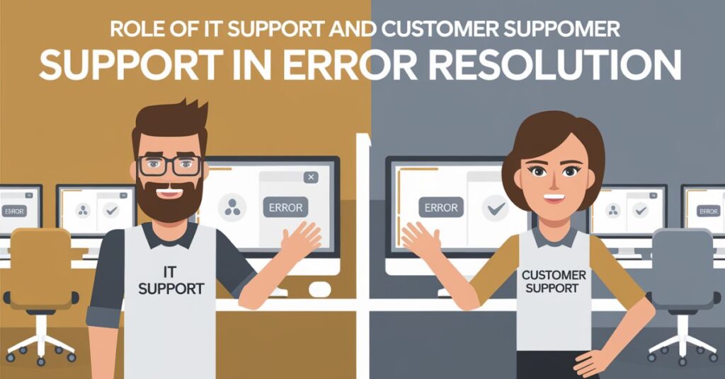 Role of IT Support and Customer Support in Error Resolution